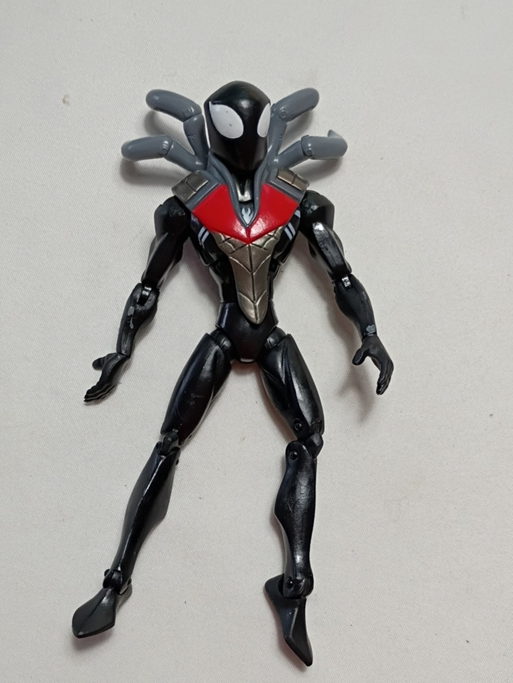 EUC Marvel The Spectacular Spider-Man Spider-Charged Black Costume 2008